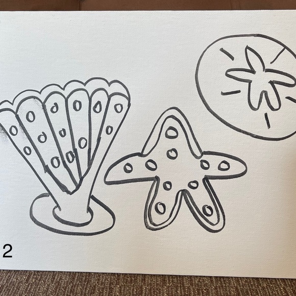 Canvas paint kits - hand drawn (Summer Prints for Sale) - Picture 3 of 15